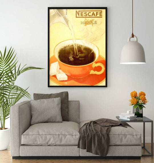 Vintage Poster -  NescafÃ© NestlÃ© -  Viktor Rutz., Historic Wall Art