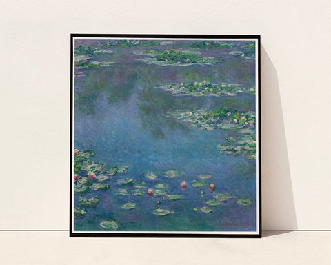 Art Print : Water Lilies, Claude Monet, c 1906, Vintage Wall Decor :