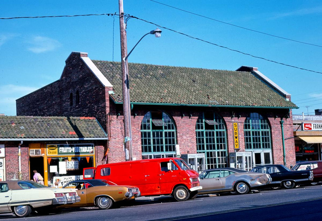 Historic Photo : 1975 Subway Station, 116th Street, Rockaway, New York | Margolies | Roadside America Collection | Vintage Wall Art :