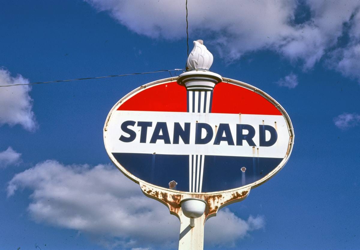 Historic Photo : 1987 Standard Gas sign, Selby, South Dakota | Margolies | Roadside America Collection | Vintage Wall Art :