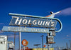 Historic Photo : 1979 Holguin's Gas sign (angle two), El Paso, Texas | Margolies | Roadside America Collection | Vintage Wall Art :