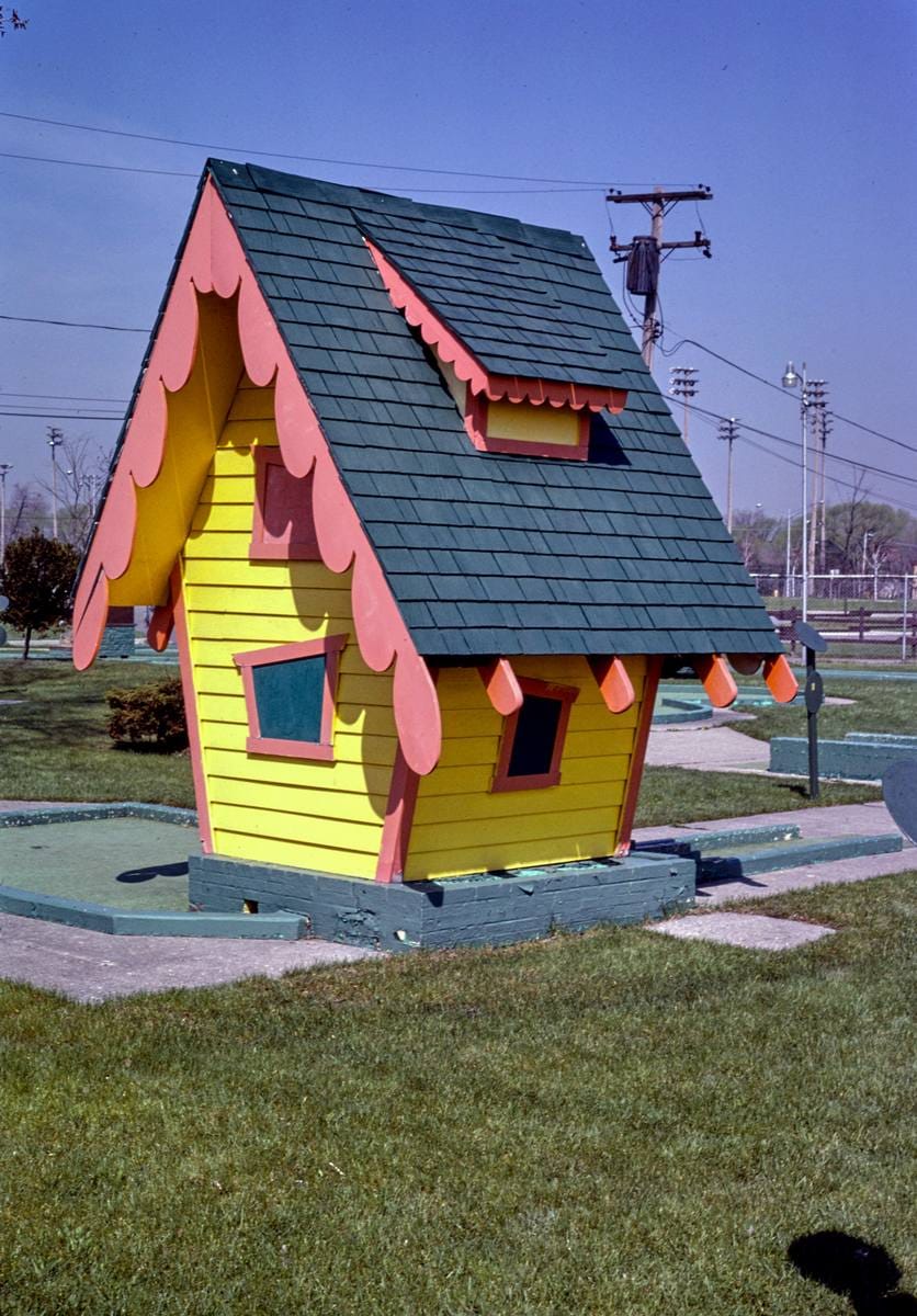 Historic Photo : 1986 House hole, Royal Oak miniature golf, Royal Oak, Michigan | Margolies | Roadside America Collection | Vintage Wall Art :