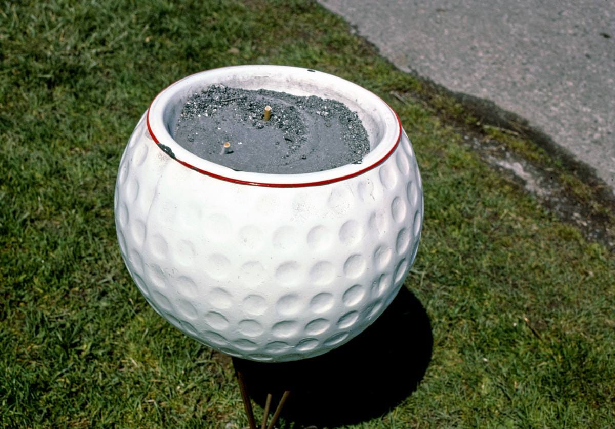 Historic Photo : 1986 Ash tray, Royal Oak miniature golf, Royal Oak, Michigan | Margolies | Roadside America Collection | Vintage Wall Art :