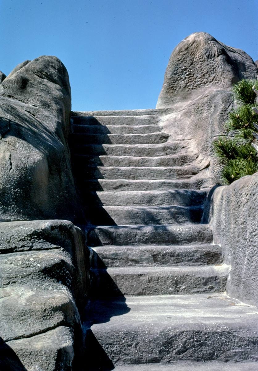 Historic Photo : 1985 Stairs, Gorilla Country Golf, Atlantic Beach, North Carolina | Margolies | Roadside America Collection | Vintage Wall Art :