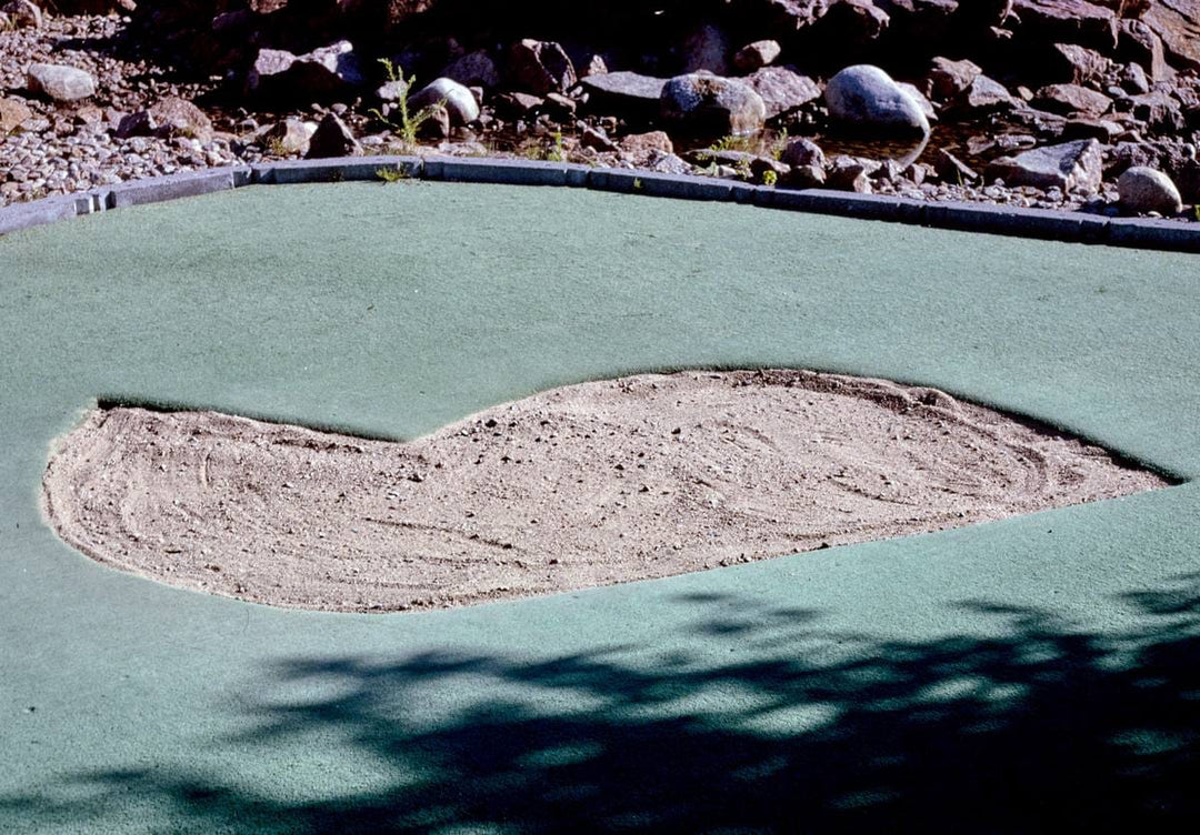 Historic Photo : 2002 Sand trap, Calypso's Cove Mini-Golf, Old Forge, New York | Margolies | Roadside America Collection | Vintage Wall Art :