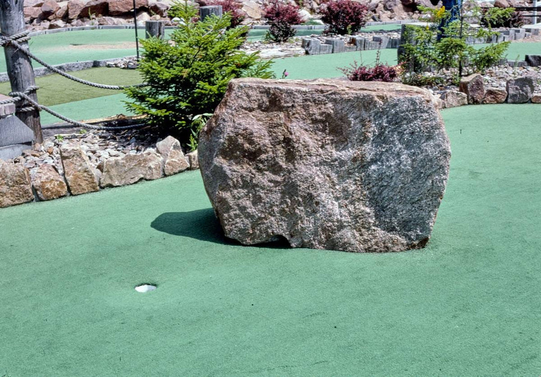 Historic Photo : 2002 Boulder hazard, Calypso's Cove Mini-Golf, Old Forge, New York | Margolies | Roadside America Collection | Vintage Wall Art :