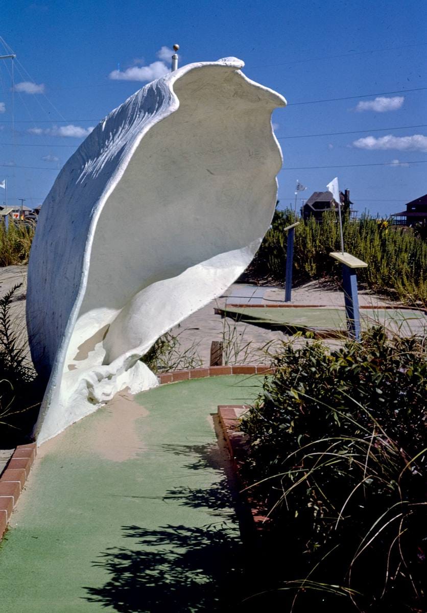 Historic Photo : 1985 Shell, Jockey's Ridge Mini-Golf, Nags Head, North Carolina | Margolies | Roadside America Collection | Vintage Wall Art :