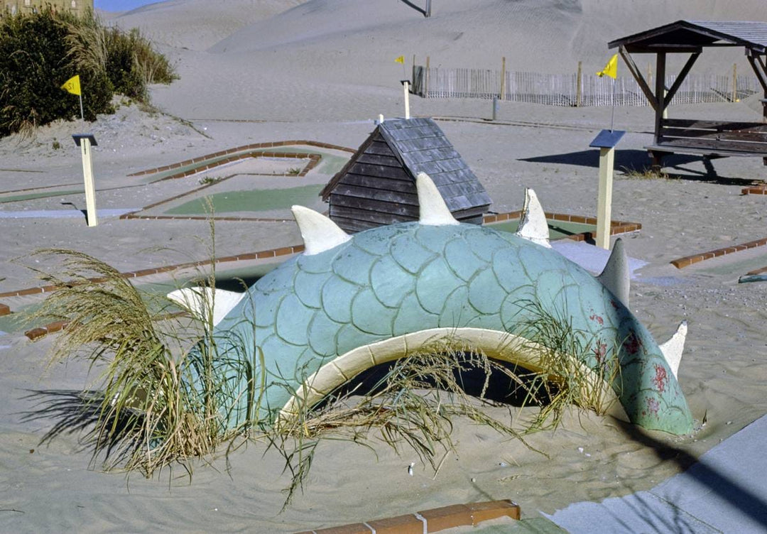 Historic Photo : 1985 Serpent middle, Jockey's Ridge Mini-Golf, Nags Head, North Carolina | Margolies | Roadside America Collection | Vintage Wall Art :