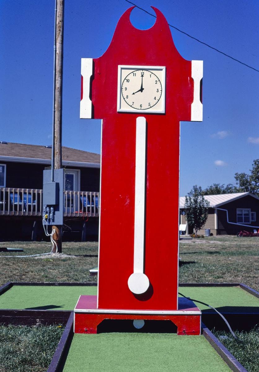 Historic Photo : 1987 Big Ben, Three Woods mini golf, Yankton, South Dakota | Margolies | Roadside America Collection | Vintage Wall Art :