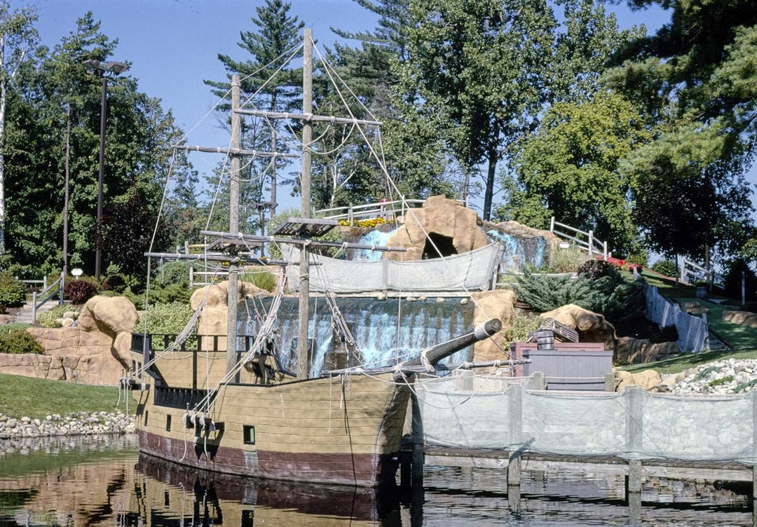 Historic Photo : 2002 Overall (angle 2), Pirate's Cove Adventure Golf, Queensbury, New York | Margolies | Roadside America Collection | Vintage Wall Art :