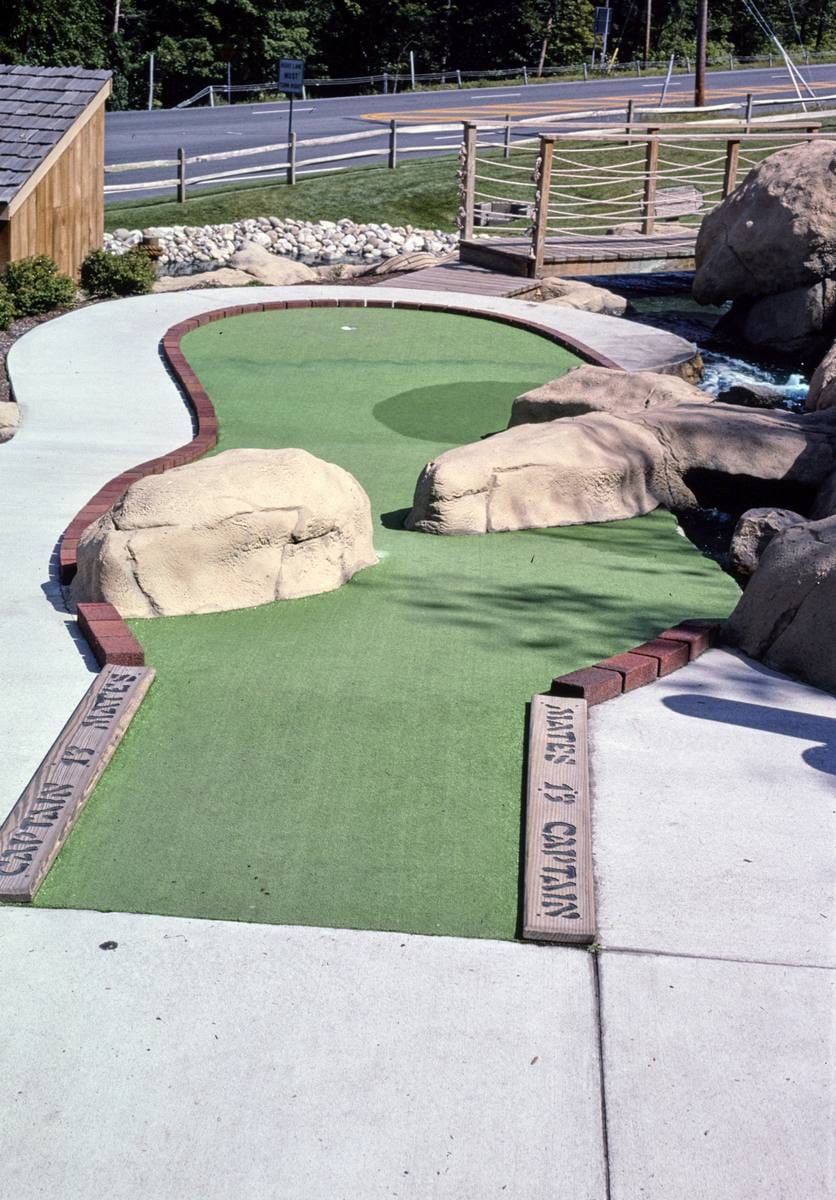 Historic Photo : 2002 Hole with two boulders, Pirate's Cove Adventure Golf, Lake George, New York | Margolies | Roadside America Collection | Vintage Wall Art :