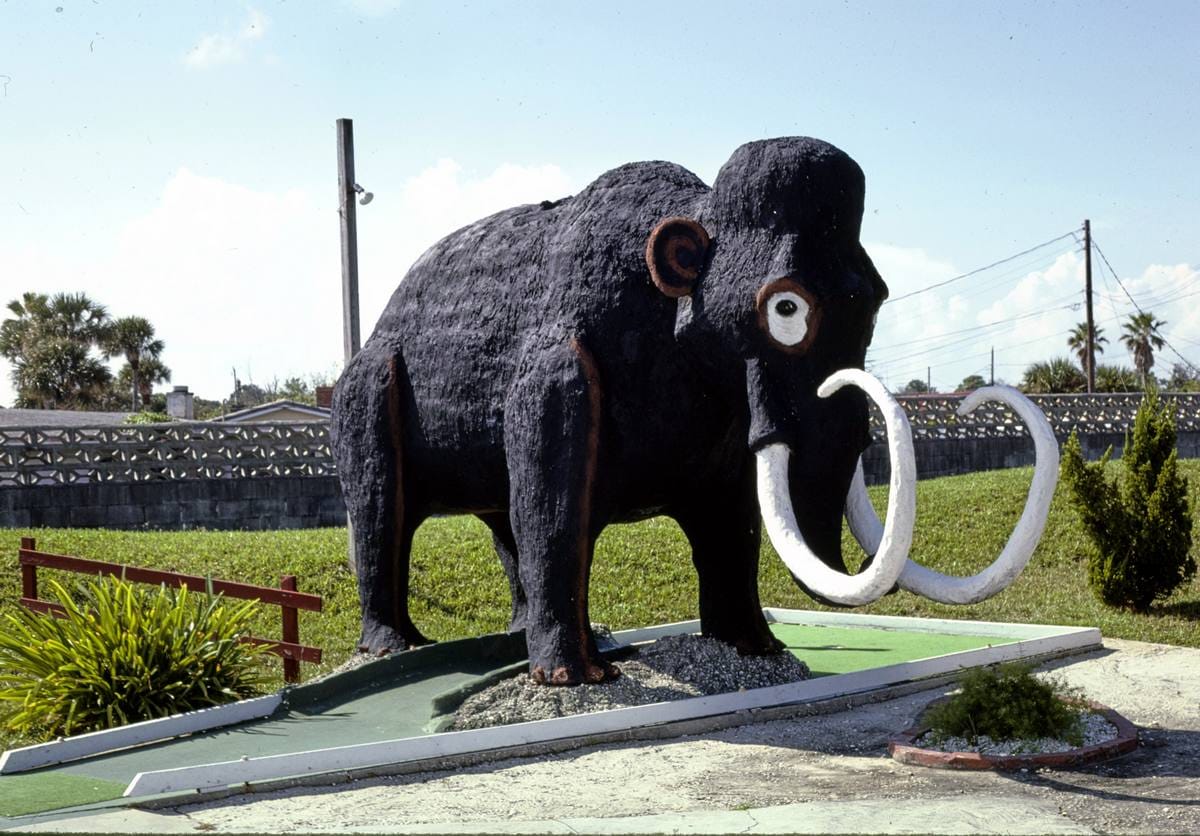 Historic Photo : 1985 Mammoth hole, Holiday Golf, Daytona Shores, Florida | Margolies | Roadside America Collection | Vintage Wall Art :