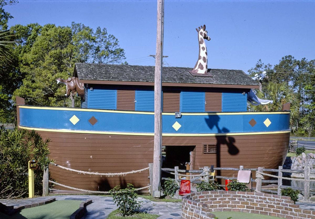 Historic Photo : 1988 Noah's ark view 2, Noah's Ark Golf, Myrtle Beach, South Carolina | Margolies | Roadside America Collection | Vintage Wall Art :