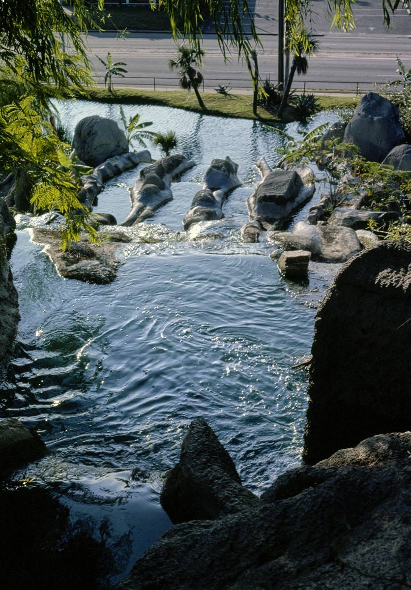 Historic Photo : 1985 Waterfall down, Jungle Lagoon Golf, Myrtle Beach, South Carolina | Margolies | Roadside America Collection | Vintage Wall Art :