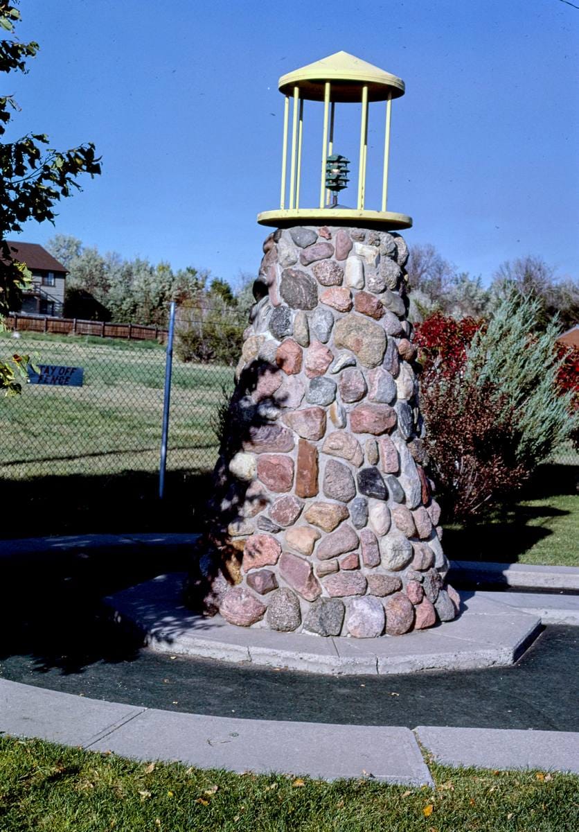 Historic Photo : 1987 Lighthouse, Valley View Mini-Golf, Great Falls, Montana | Margolies | Roadside America Collection | Vintage Wall Art :