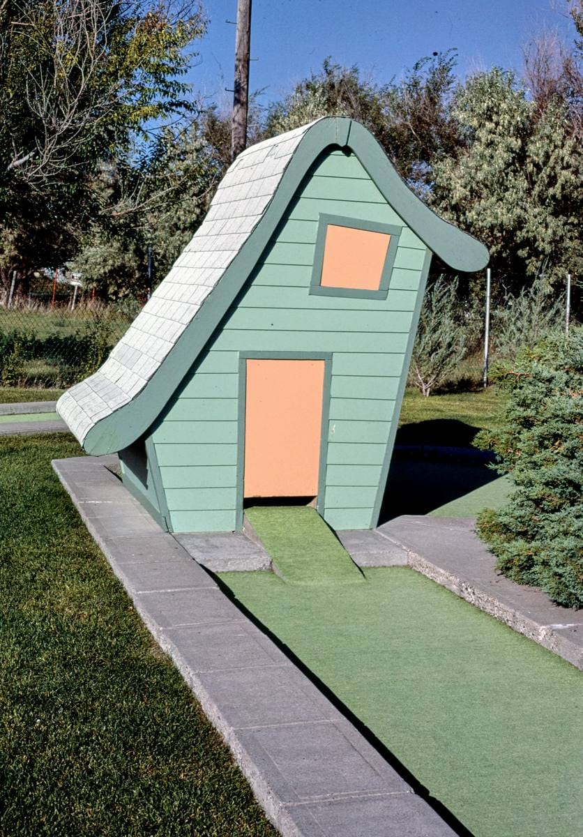 Historic Photo : 1987 Hansel and Gretel (horizontal), Valley View Mini-Golf, Great Falls, Montana | Margolies | Roadside America Collection | Vintage Wall Art :