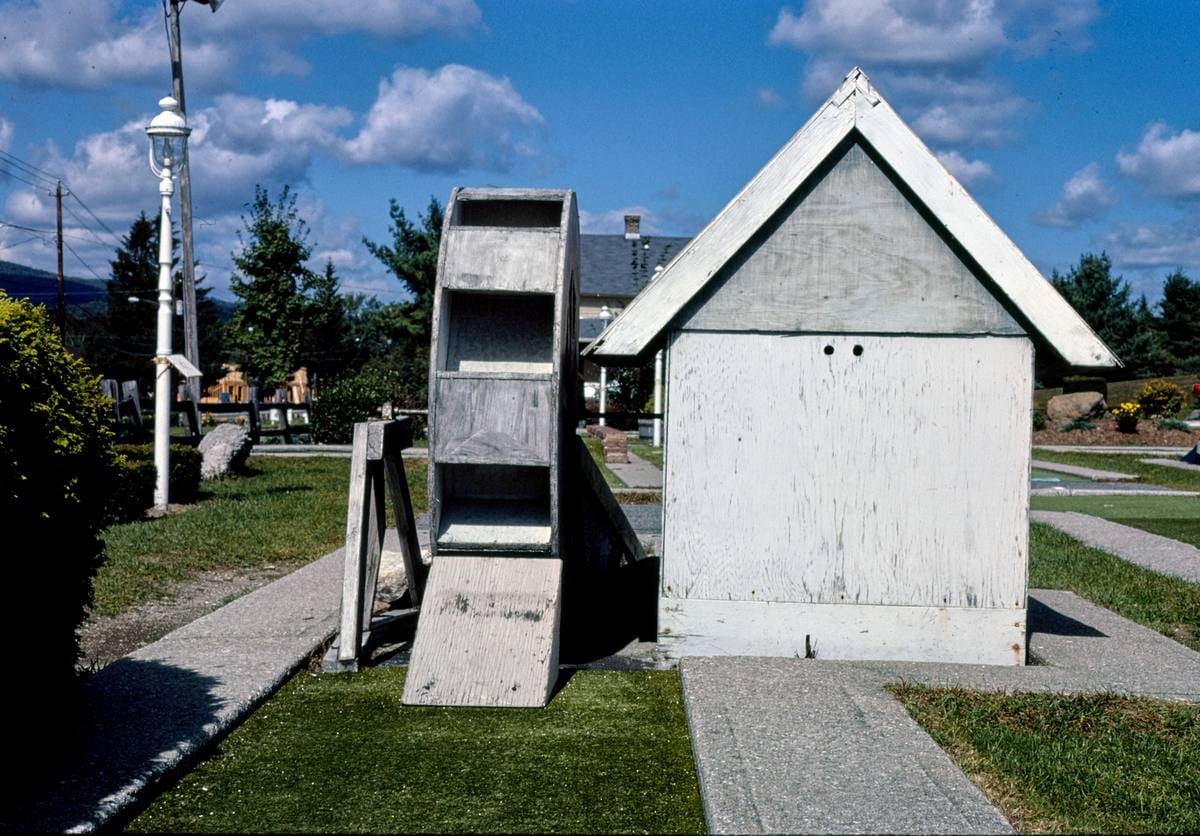 Historic Photo : 1984 Mill, Baker's mini golf, Route 7, Lanesborough, Massachusetts | Margolies | Roadside America Collection | Vintage Wall Art :