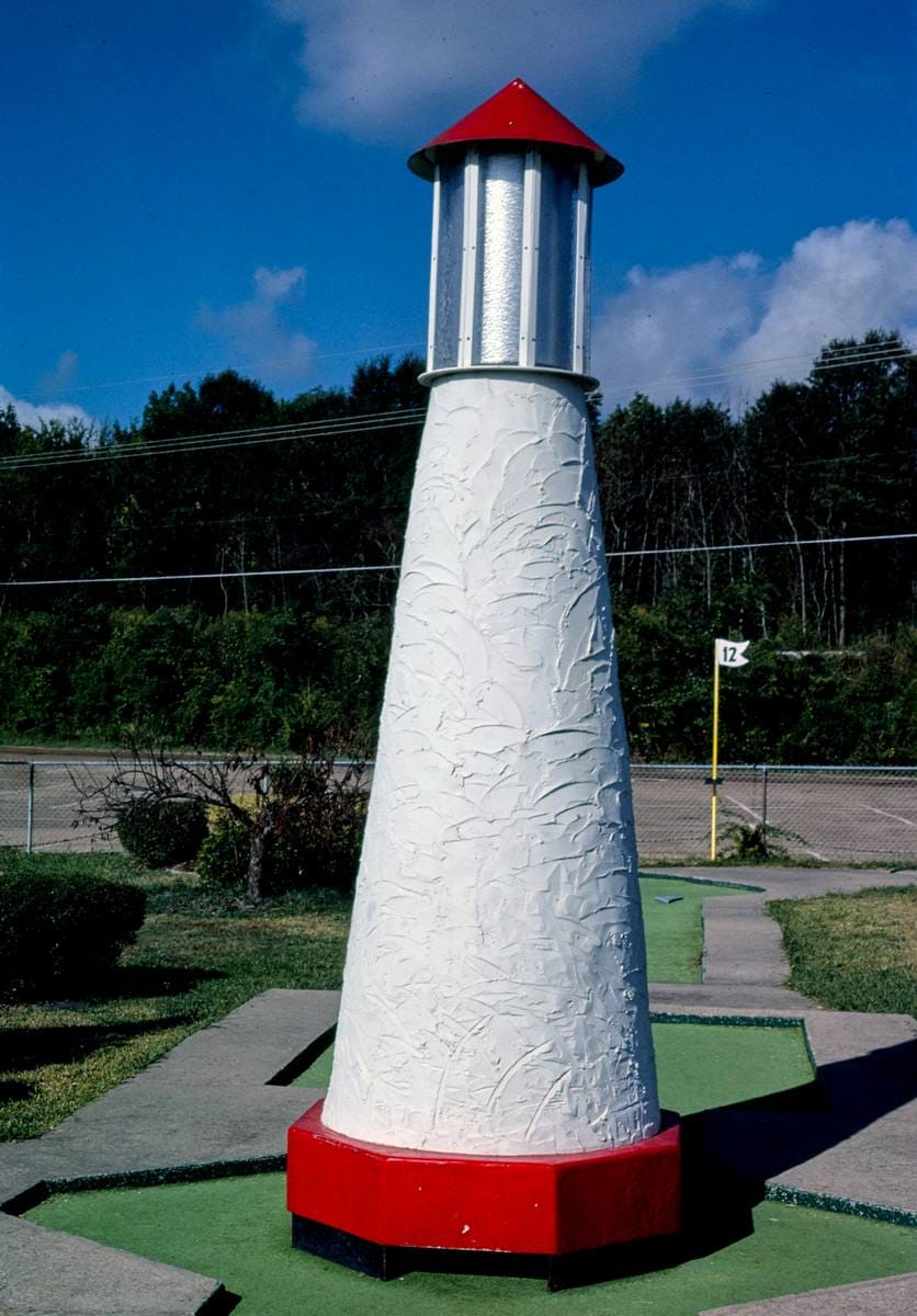 Historic Photo : 1986 Lighthouse 3, Jackson Golf World, Route 51, Jackson, Mississippi | Margolies | Roadside America Collection | Vintage Wall Art :