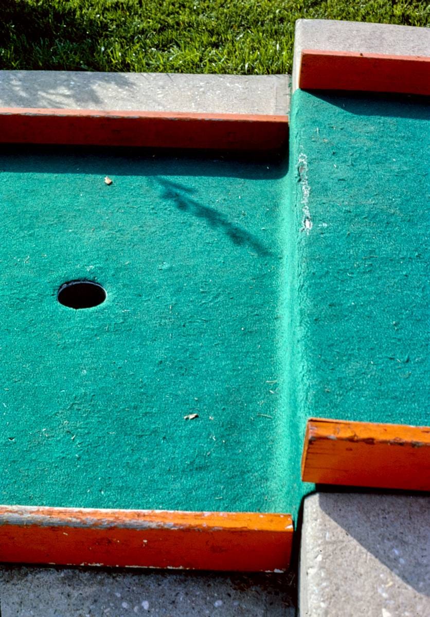 Historic Photo : 1982 Hole detail, Sir Goony Golf, Independence Boulevard, Charlotte, North Carolina | Margolies | Roadside America Collection | Vintage Wall Art :