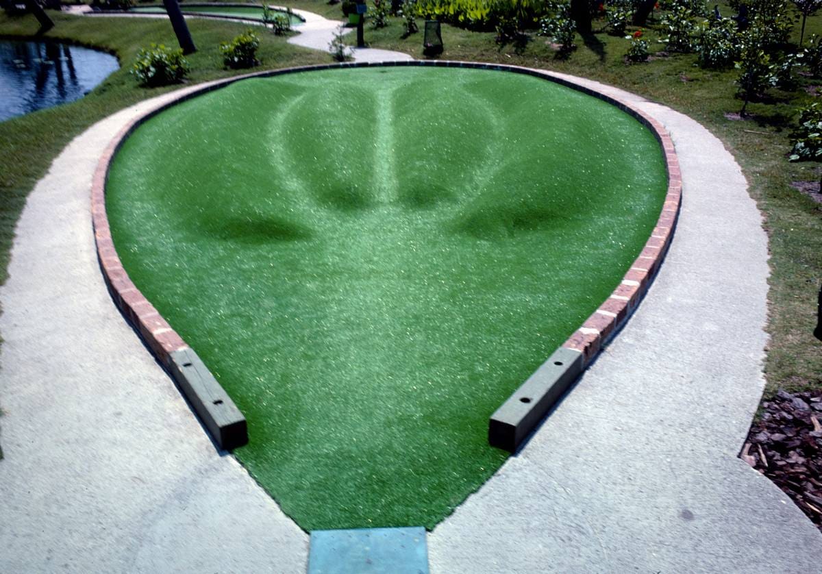 Historic Photo : 1979 Hole detail, Jungle Golf, Myrtle Beach, South Carolina | Margolies | Roadside America Collection | Vintage Wall Art :