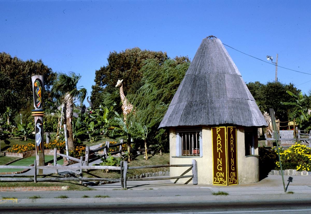 Historic Photo : 1985 Office (horizontal), Jungle Golf, Virginia Beach, Virginia | Margolies | Roadside America Collection | Vintage Wall Art :