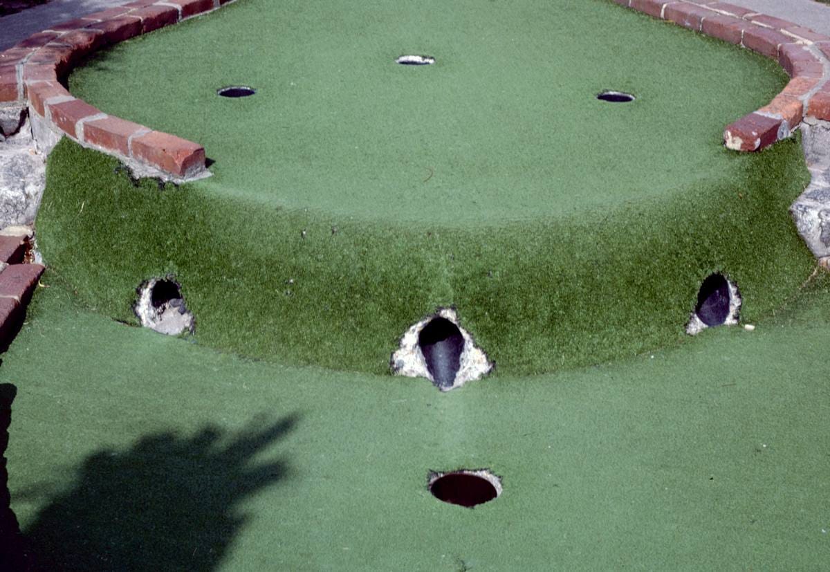 Historic Photo : 1985 Seven holes, Jungle Golf, Virginia Beach, Virginia | Margolies | Roadside America Collection | Vintage Wall Art :