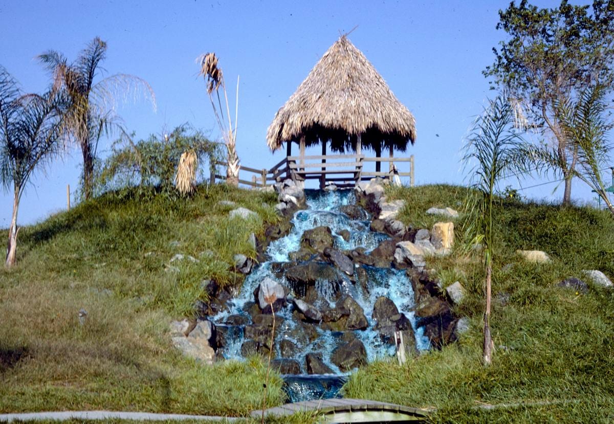 Historic Photo : 1985 Waterfall, Jungle Golf, Ocean City, Maryland | Margolies | Roadside America Collection | Vintage Wall Art :