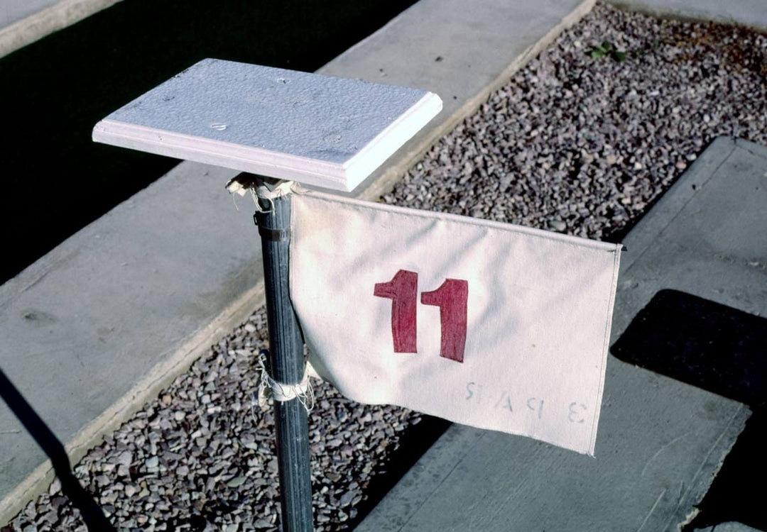 Historic Photo : 1987 Scoring stand, Putter's Paradise mini golf at New Wave Park, Missoula, Montana | Margolies | Roadside America Collection | Vintage Wall Art :