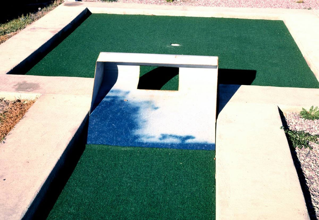 Historic Photo : 1987 Ramp hazard, Putter's Paradise mini golf at New Wave Park, Missoula, Montana | Margolies | Roadside America Collection | Vintage Wall Art :