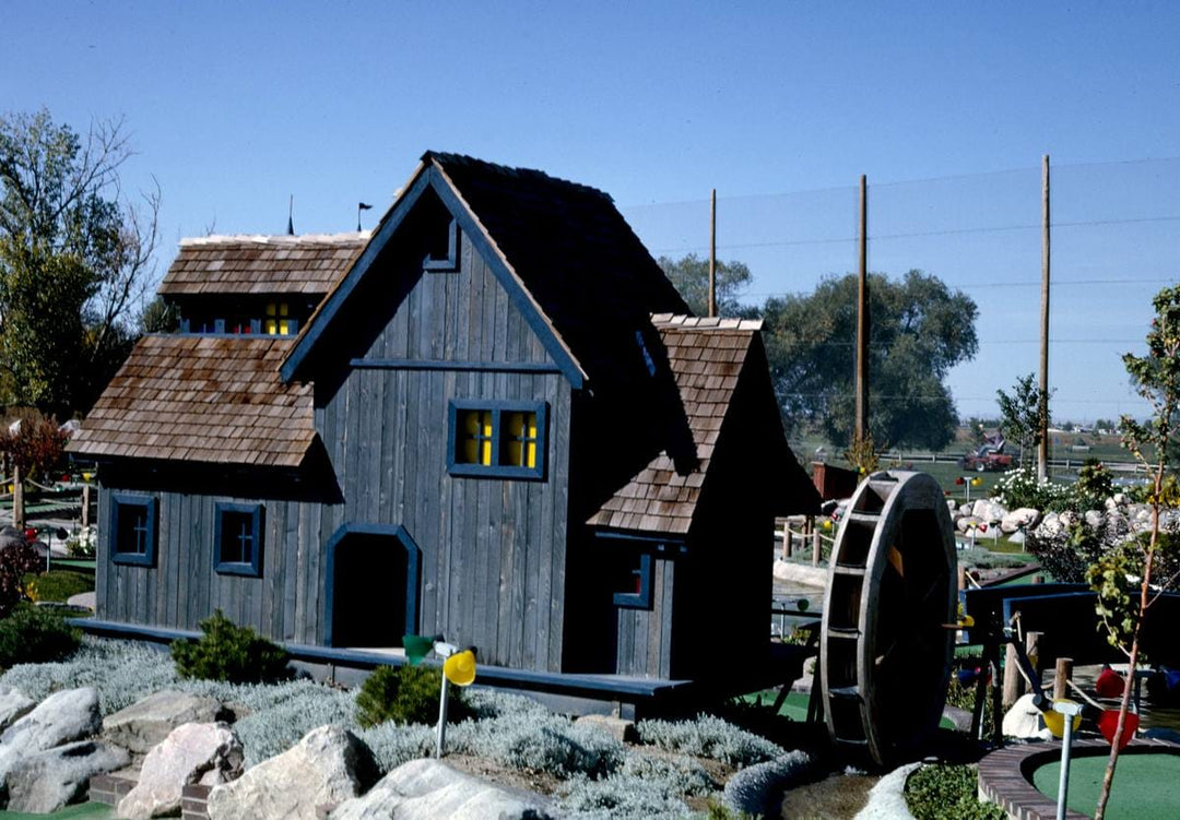 Historic Photo : 1991 Watermill, Mulligan's Golf and Games, Ogden, Utah | Margolies | Roadside America Collection | Vintage Wall Art :