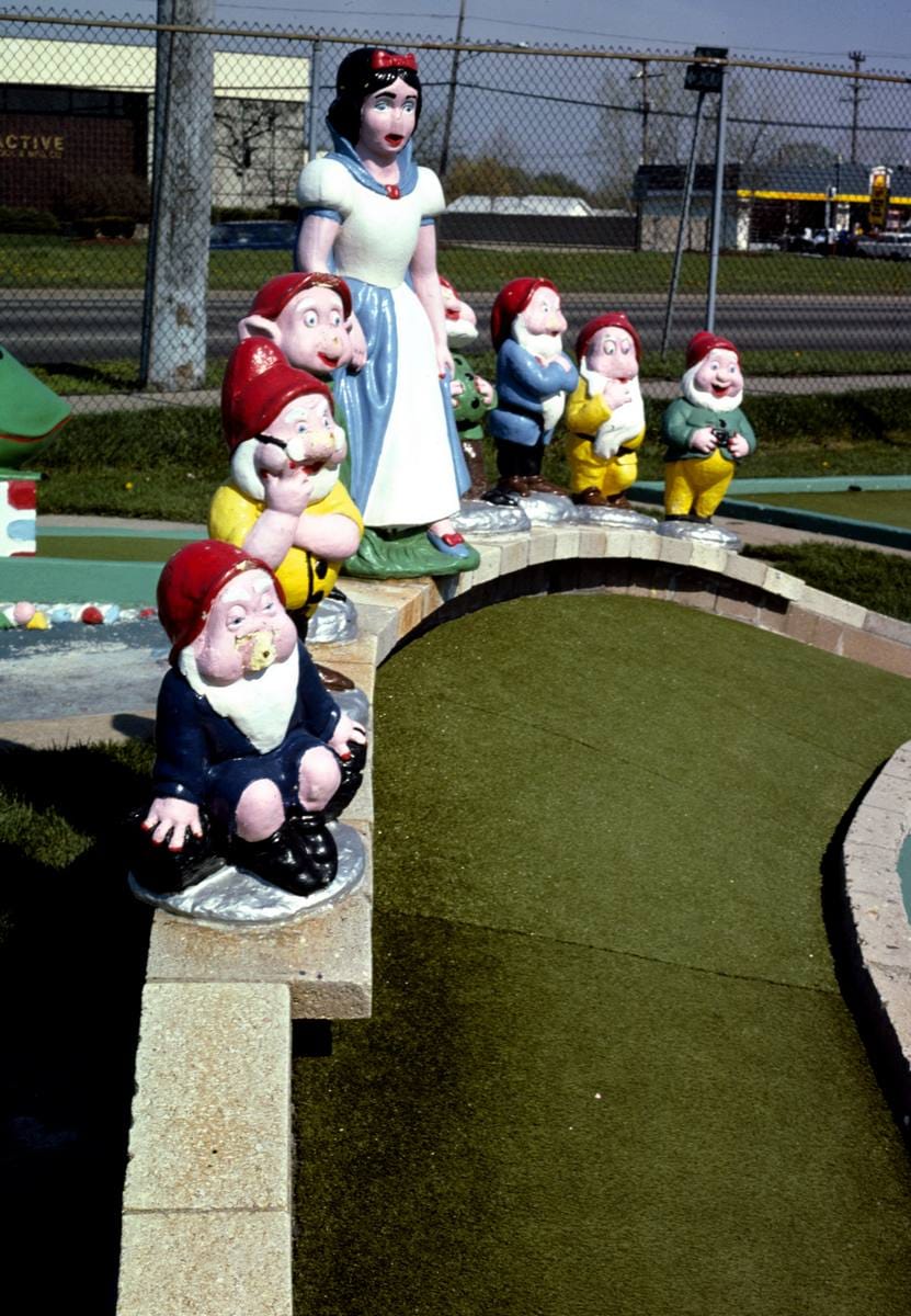 Historic Photo : 1986 Snow White a.m. (vertical), Jawor's Fun Golf, Roseville, Michigan | Margolies | Roadside America Collection | Vintage Wall Art :