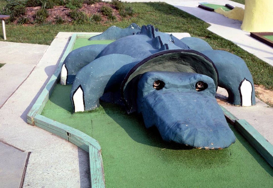 Historic Photo : 1986 Gator hole, Sir Goony Golf, Chattanooga, Tennessee | Margolies | Roadside America Collection | Vintage Wall Art :