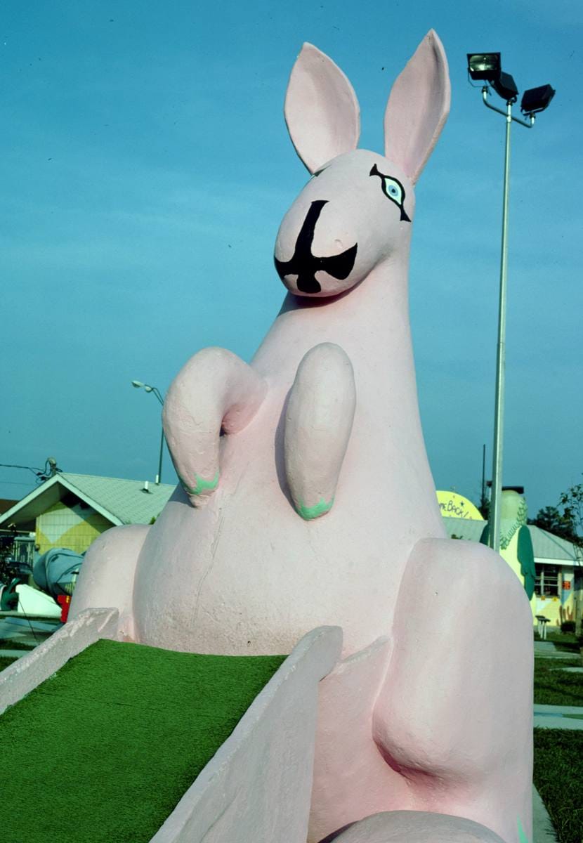 Historic Photo : 1986 Kangaroo hole, Sir Goony Golf, Chattanooga, Tennessee | Margolies | Roadside America Collection | Vintage Wall Art :