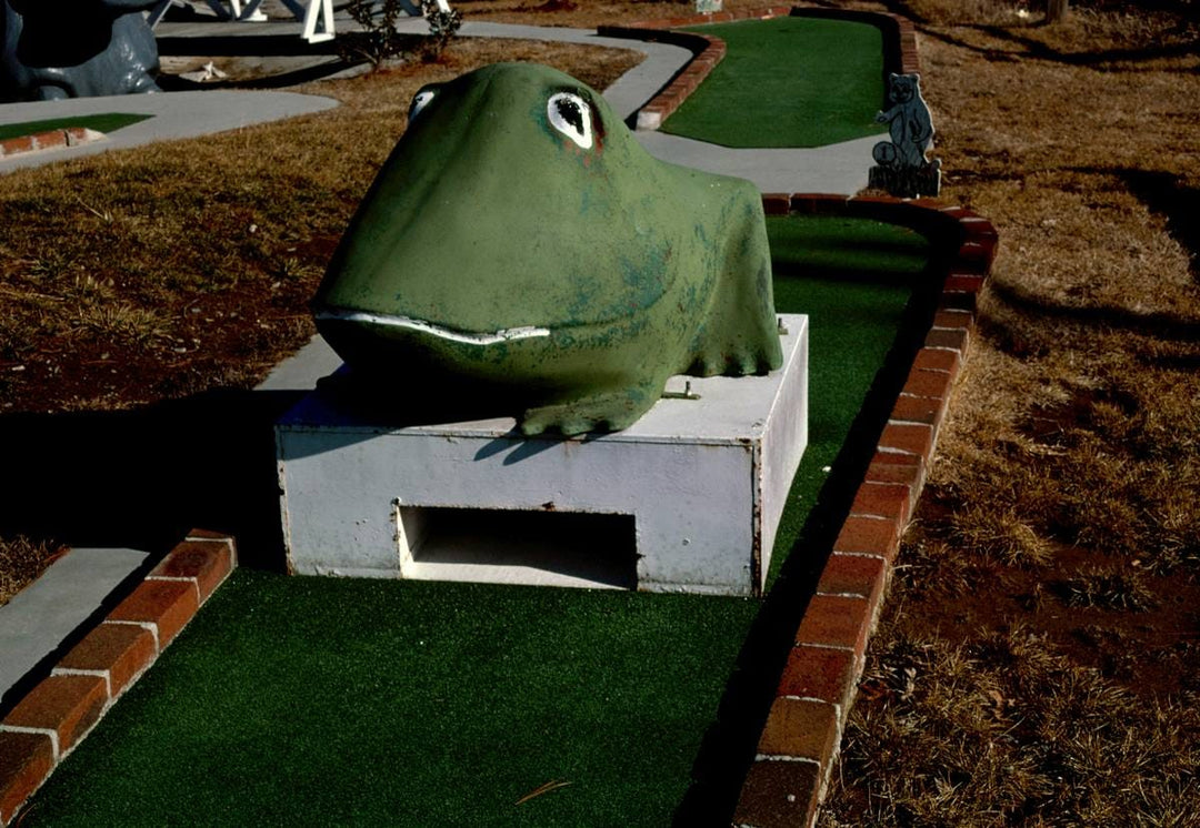 Historic Photo : 1984 Frog, Smoky Bear Golf Park, Route 441, Pigeon Forge, Tennessee | Margolies | Roadside America Collection | Vintage Wall Art :