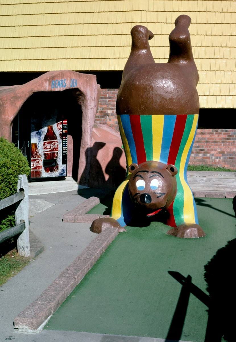 Historic Photo : 2002 Bear obstacle, Sir Goony Golf, Lake George, New York | Margolies | Roadside America Collection | Vintage Wall Art :