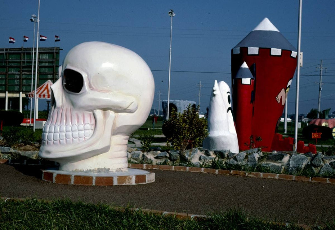 Historic Photo : 1985 Skull, Sir Goony Golf, Rehoboth Beach, Delaware | Margolies | Roadside America Collection | Vintage Wall Art :