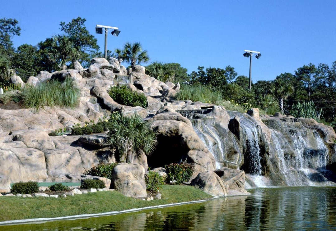 Historic Photo : 1985 Waterfall 2, Treasure Island Golf, Myrtle Beach, South Carolina | Margolies | Roadside America Collection | Vintage Wall Art :