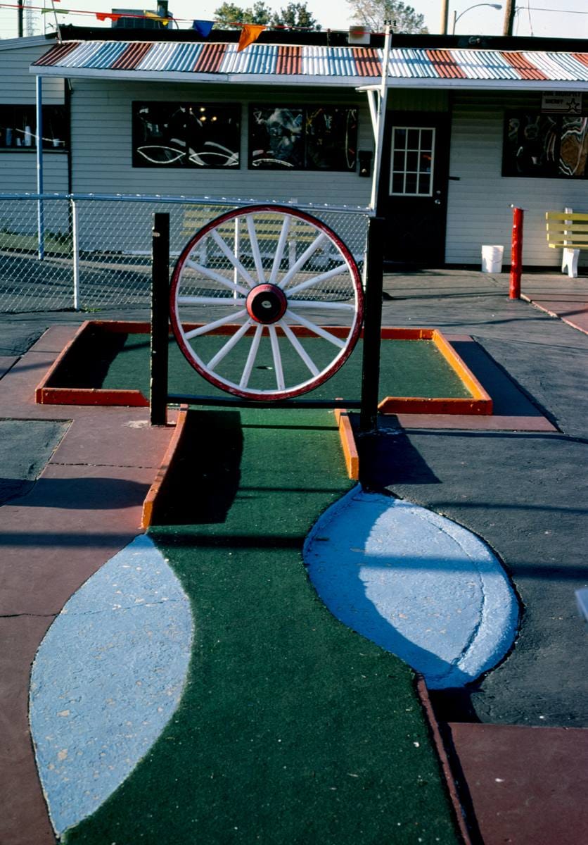 Historic Photo : 1988 Wheel hole, Espey and Daly's Hi-Land mini golf, 7011 Chippewa, Saint Louis, Missouri | Margolies | Roadside America Collection | Vintage Wall Art :