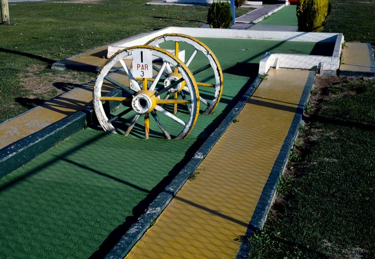 Historic Photo : 1987 Wheels, Dean and Jo's mini golf, Yakima, Washington | Margolies | Roadside America Collection | Vintage Wall Art :