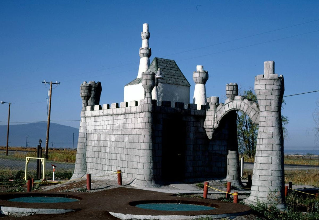 Historic Photo : 1987 Castle, Fun Land mini golf, Klamath Falls, Oregon | Margolies | Roadside America Collection | Vintage Wall Art :