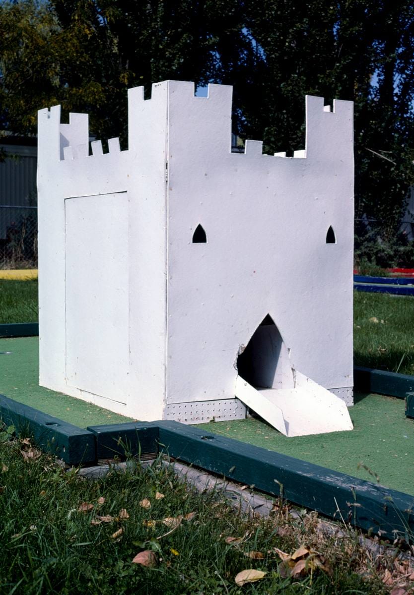 Historic Photo : 1987 Castle, mini golf at Oasis Park Resort, Ephrata, Washington | Margolies | Roadside America Collection | Vintage Wall Art :