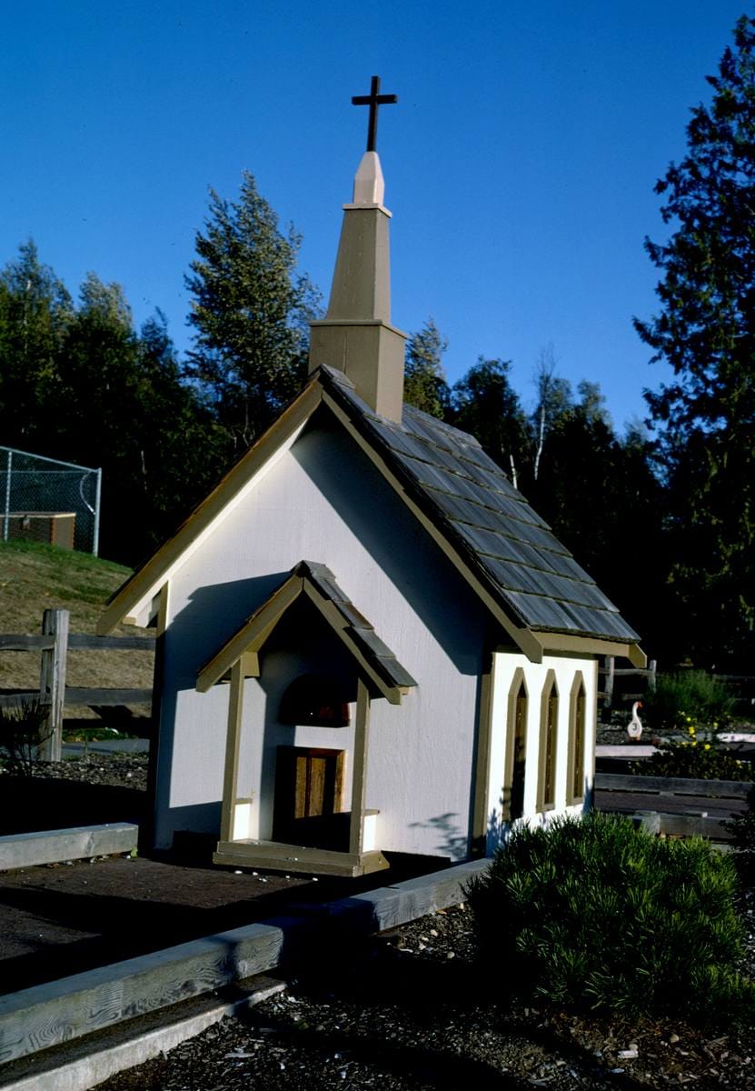 Historic Photo : 1987 Church, mini golf at Koa Campground, Lynden, Washington | Margolies | Roadside America Collection | Vintage Wall Art :