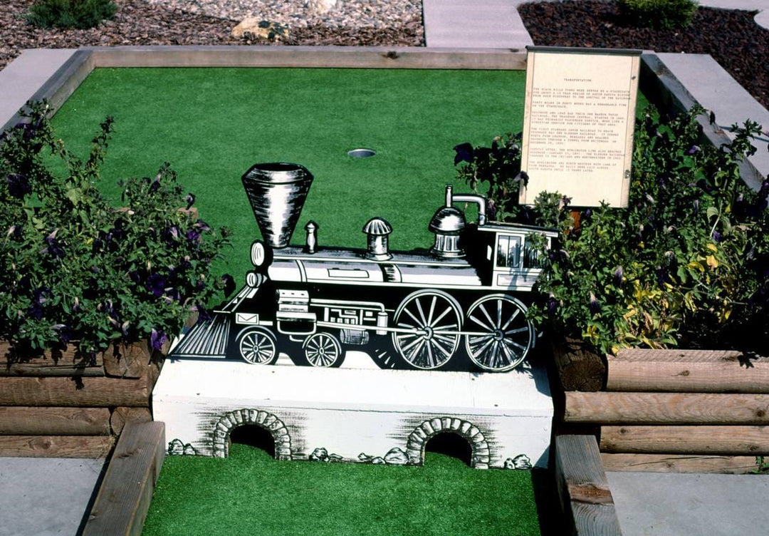 Historic Photo : 1987 Locomotive, Golden West mini golf, Hill City, South Dakota | Margolies | Roadside America Collection | Vintage Wall Art :