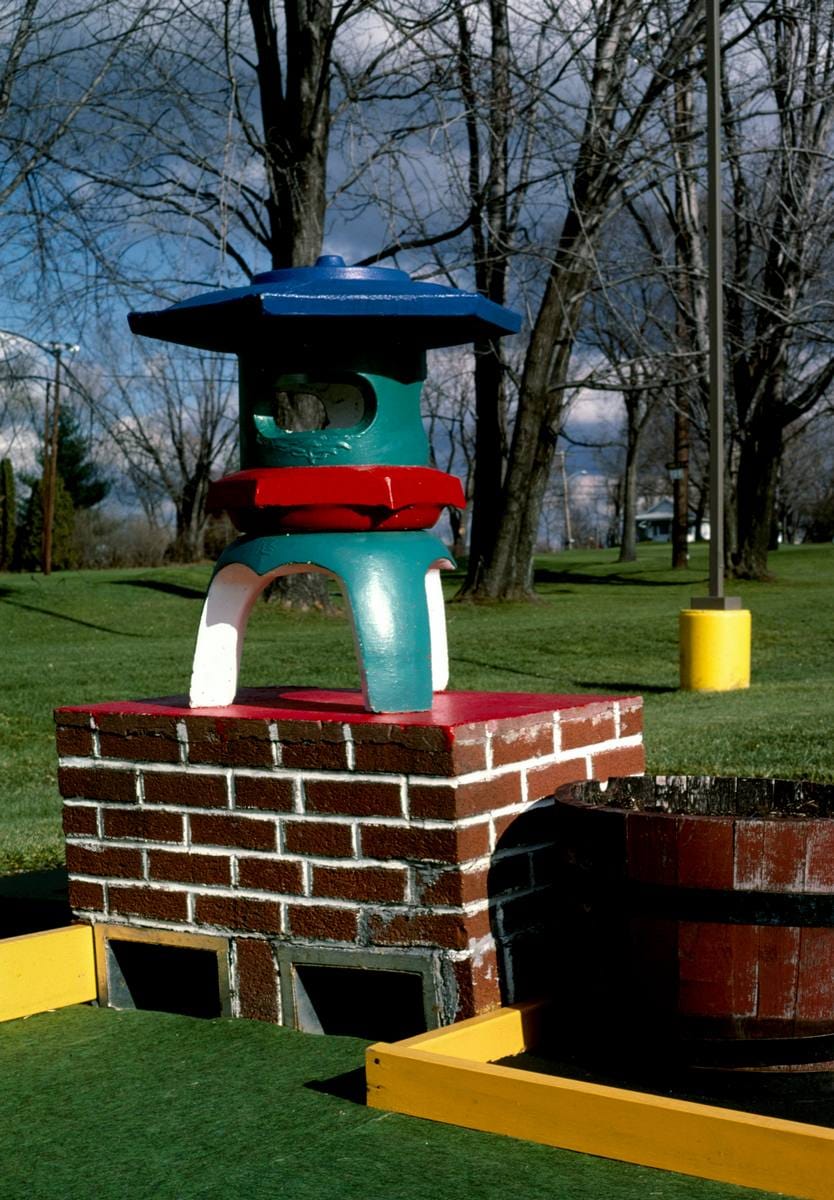 Historic Photo : 1987 Pagoda, Glauca Morra mini golf, Kirkland, New York | Margolies | Roadside America Collection | Vintage Wall Art :