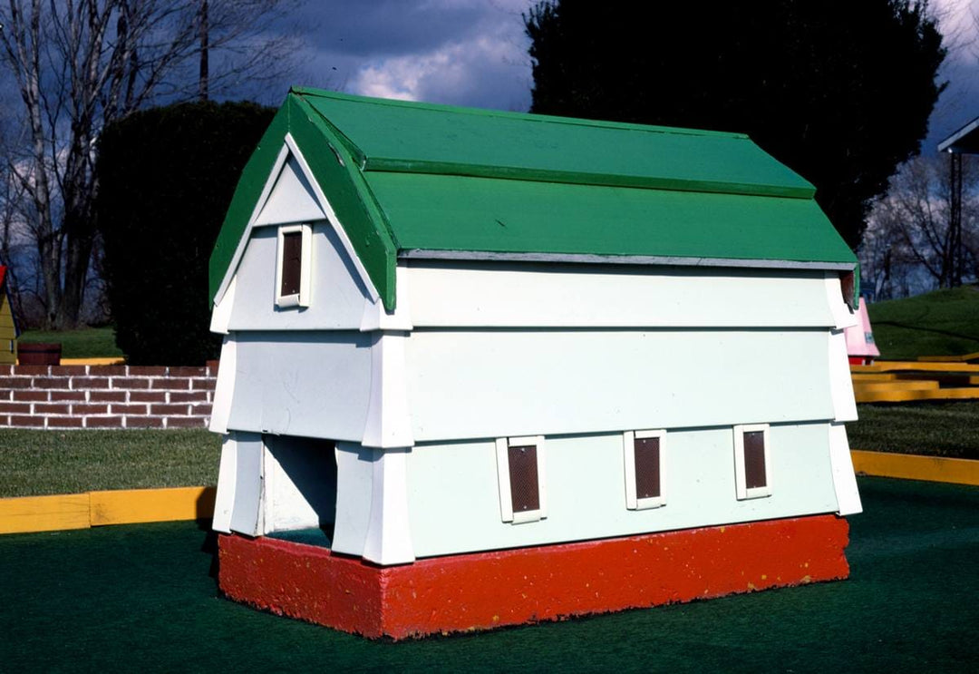 Historic Photo : 1987 Barn, Glauca Morra mini golf, Kirkland, New York | Margolies | Roadside America Collection | Vintage Wall Art :