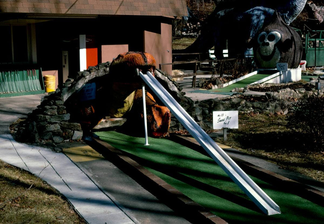 Historic Photo : 1984 Snake pit 18th hole, Jolly Golf, Route 441, Gatlinburg, Tennessee | Margolies | Roadside America Collection | Vintage Wall Art :