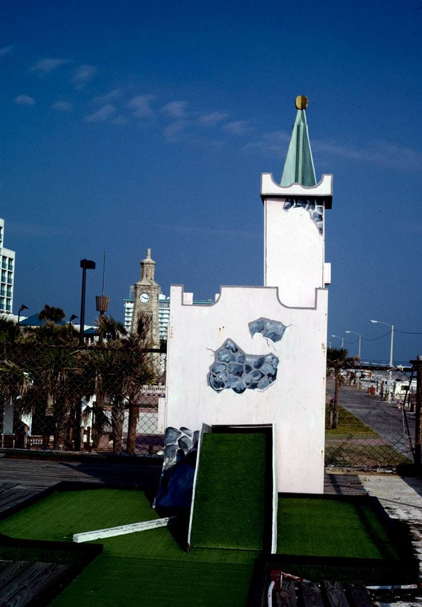 Historic Photo : 1990 Castle profile, Joyland Golf, Daytona Beach, Florida | Margolies | Roadside America Collection | Vintage Wall Art :