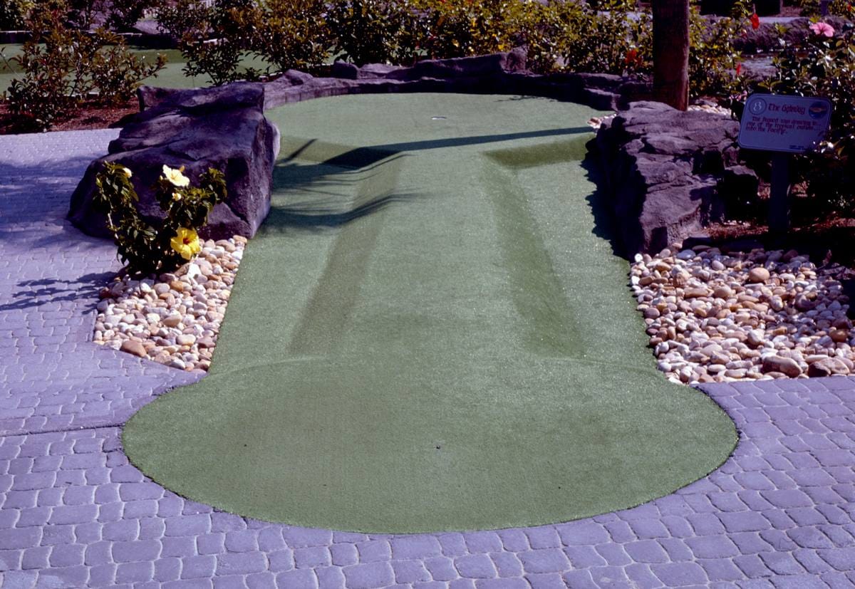 Historic Photo : 1985 Raised runway hole, Moby Dick Golf, Myrtle Beach, South Carolina | Margolies | Roadside America Collection | Vintage Wall Art :