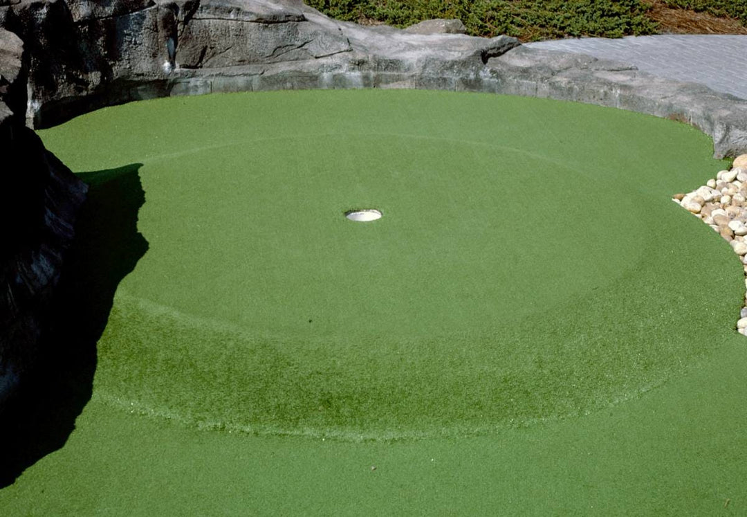 Historic Photo : 1985 Circular raised lip hole, Moby Dick Golf, Myrtle Beach, South Carolina | Margolies | Roadside America Collection | Vintage Wall Art :