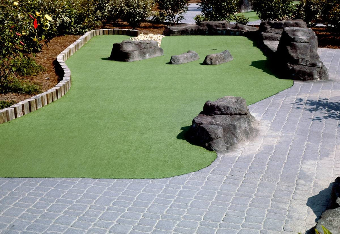 Historic Photo : 1985 Rocks and pebbles hole overall, Moby Dick Golf, Myrtle Beach, South Carolina | Margolies | Roadside America Collection | Vintage Wall Art :